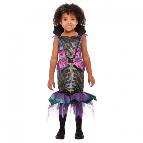 Costume da Sirena Nera Viola Economico 