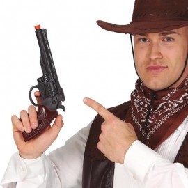 Pistola da Cowboy Nera 30 cm 