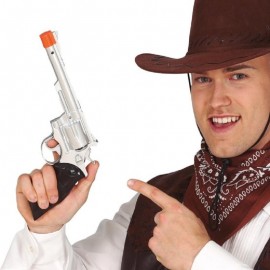 Pistola da Cowboy Argento 32 Cm 