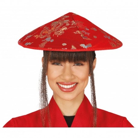 Cappello a Cono Rosso Giapponese