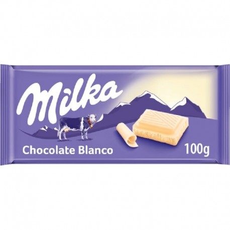 Milka Cioccolato Bianco 100 Gr