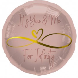 Palloncino Its You & Me For Infinity 45 cm