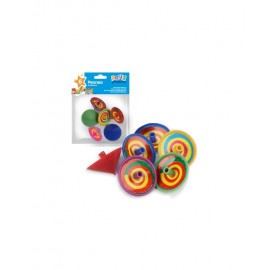 6 Trottole Multicolore