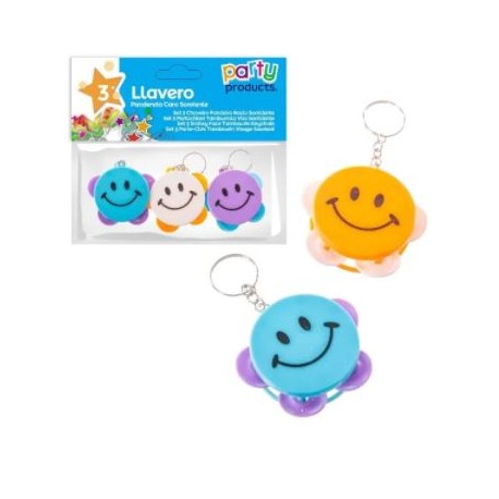 3 Portachiavi con Tamburelli Smile Shop