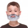 Barba Grigia per Bambini con Baffi