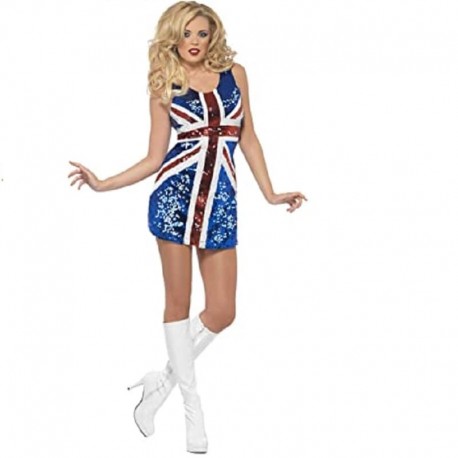 Vestito Luccicante Union Jack Economico 