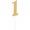 Decorazione Torta n.1 Oro Glitter Shop 