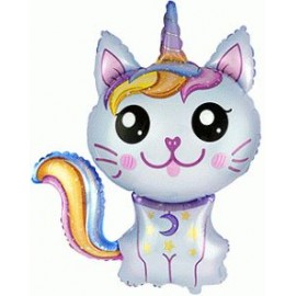 Palloncino Gatto Unicorno 88 x 73 cm 