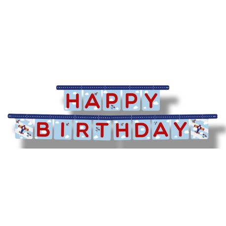 Festone "Happy Birthday" con Aeroplanini Online