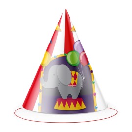 8 Cappellini Tema Circo