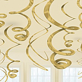 12 Spirali Decorative da Festa 55 cm Online