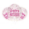 Palloncini Happy Birthday con Coriandoli Offerta