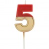 Acquista Candela Numero 5 con Doppio Colore