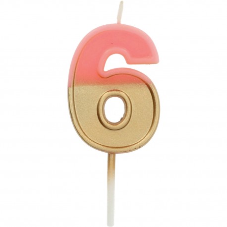 Acquista Candela Numero 6 con Doppio Colore