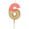 Acquista Candela Numero 6 con Doppio Colore