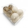 Set Palline di Natale Assortite Oro e Beige Shop