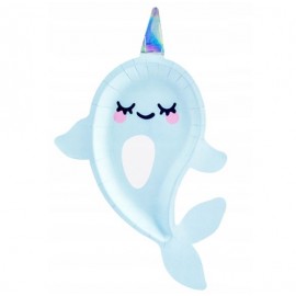Compra Piatti con Balena Unicorno 18 x 29 cm 6pz Compra Piatti con Balena Unicorno 18 x 29 cm 6pz
