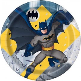 8 Piatti Batman 23 cm