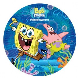 8 Piatti Spongebob 23 cm Economici