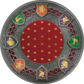 8 Piatti Medievali Metalizzati 18 cm