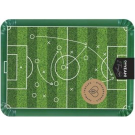 2 Vassoi Rettangolari di Cartone Fantasia Calcio Online