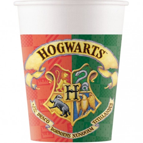 8 Bicchieri Harry Potter di carta 200 ml