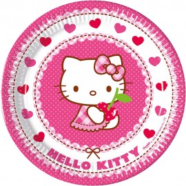 8 Piatti Hello Kitty 23 cm