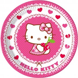 8 Piatti Hello Kitty 23 cm 8 Piatti Hello Kitty 23 cm