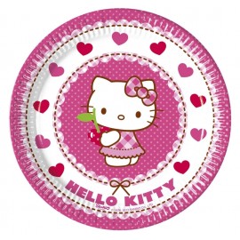 8 Piatti Hello Kitty 20 cm