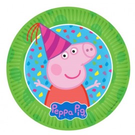 8 Piatti Peppa Pig 18 cm