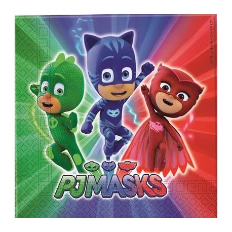 20 Tovaglioli Pj Masks 33 cm