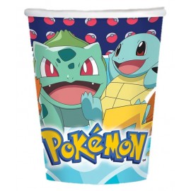 8 Bicchieri Pokémon 250 ml di Cartone
