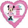 Palloncino Minnie Primo Compleanno 45 cm