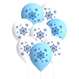 Palloncini Compleanno Fiocchi di Neve