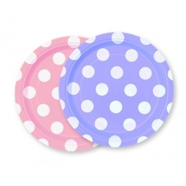 8 Piatti con Pois 17,7 cm