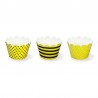 6 Pirottini Cupcacke con Pois e Strisce 7,5 x 5 cm