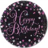 8 Piatti Happy Birthday Elegant Pink Shop