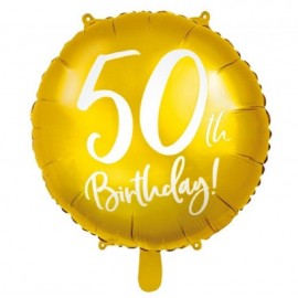 Palloncino 50 Anni Oro Metallizzato