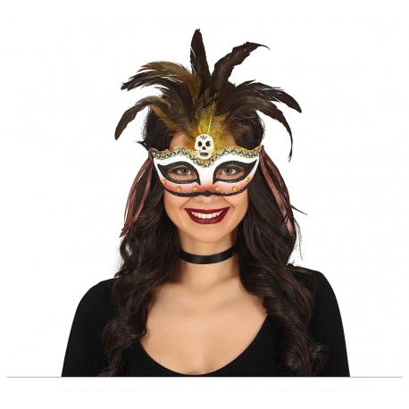 Maschera Voodoo Con Piume Online