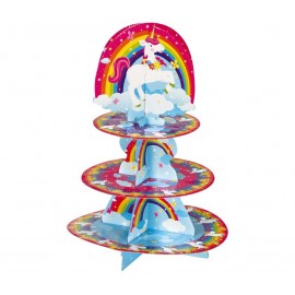 Stand per Cupcake Tema Unicorno 30 x 40 cm Economico