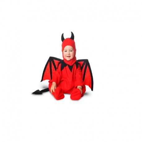 W WIDMANN MILANO Costume Diavoletto Per Bambino – Mantello Con Cappuccio E Maschera, Travestimento Halloween, Taglia 128 Cm (5-7 Anni)