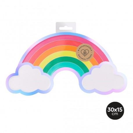 6 Vassoi a Forma di Arcobaleno 30 x 15 cm Online