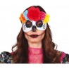 Maschera Catrina Con Fiori Colorati 