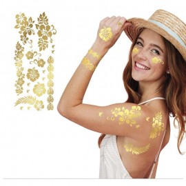 Tatuaggio Oro Fiori