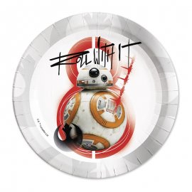 8 Piatti BB-8 Star Wars 23 cm 8 Piatti BB-8 Star Wars 23 cm