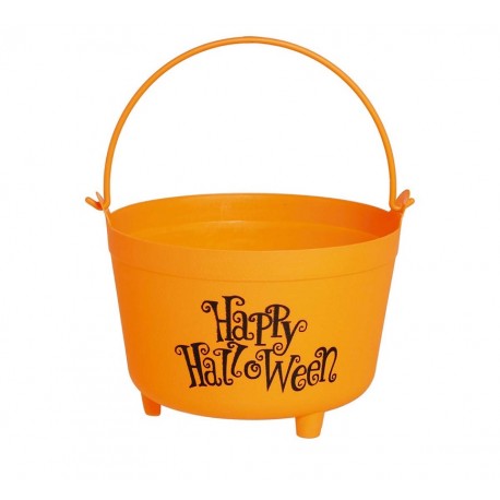 Calderona Arancione "Happy Halloween" 30 cm