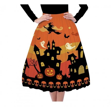 Compra Gonna Halloween Arancione