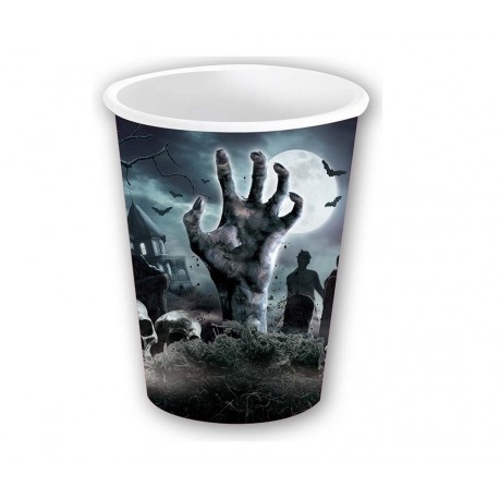 Acquista 6 Bicchieri Cimitero Horror 240 ML