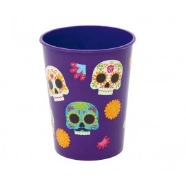 Vaso di Plastica con Teschi 11 x 9 Cm Prezzo