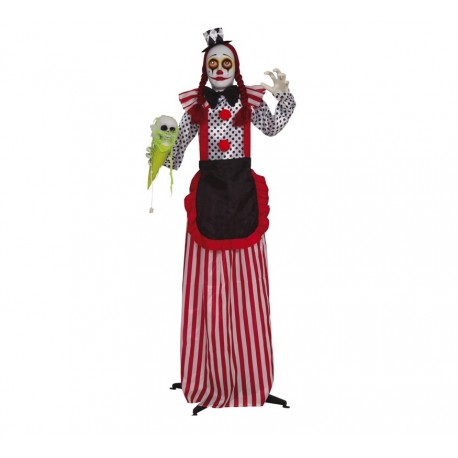 Acquista Statua Pagliaccio Arlecchino con Luce e Suoni 160 cm